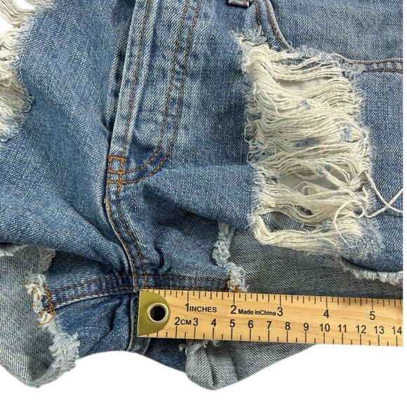 Brandy Melville Women’s Denim Shorts Size 38 27” Waist - Picture 7 of 7
